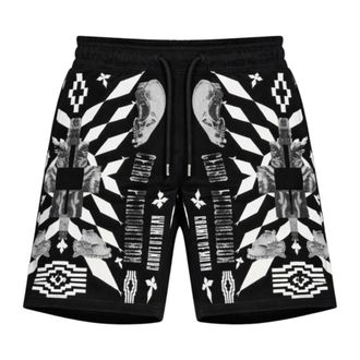 Marcelo Burlon Casual Shorts, male, Black, Size: L Bermuda Shorts