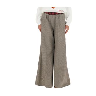 Marni Dames, Broeken, Grijs, Maat: XS Wol