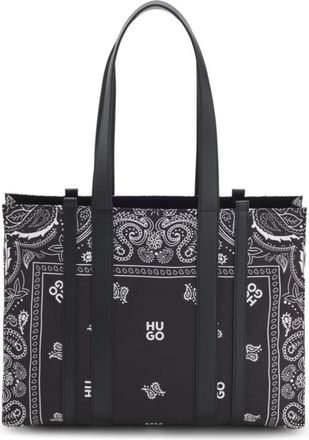 HUGO BOSS Tote bag with printed pattern