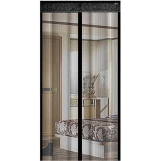 OEM Cortina Magn&eacute;tica Para Puerta, De Cierre Autom&aacute;tico, Mosquitera, Protecci&oacute;n Contra Moscas Y Mosquitos, Con Imanes Y Tiras Adhesivas, No Requiere Talad