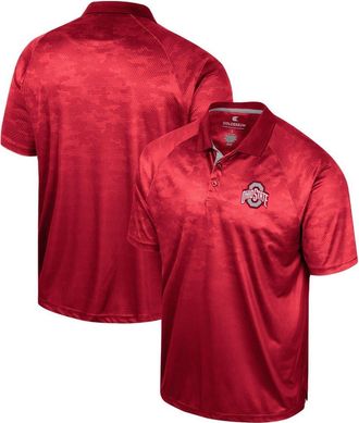 Colosseum Mens Colosseum Scarlet Ohio State Buckeyes Honeycomb Raglan Polo at Nordstrom, Size Medium