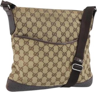 Gucci Pre-owned Cross Body Bag - Dames - Vintage Schoudertas - Beige - ONE Size - Vintage