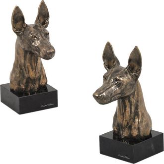 OEM Perro Fara&oacute;n, Galgo Malt&eacute;s: Estatuilla De Perro, Busto Sobre Base De Piedra, Escultura, Trofeo Para La Exposici&oacute;n Canina Art-dog