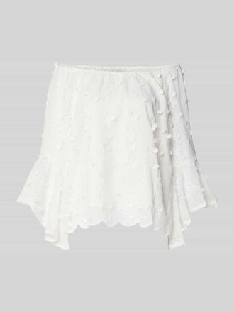 Apricot Blusenshirt mit Spitze in Offwhite, Gr&ouml;&szlig;e XXL