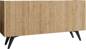 Hanah Home Aparador De Madera pekin - 150 X 40 X 76 Cm - Marr&oacute;n