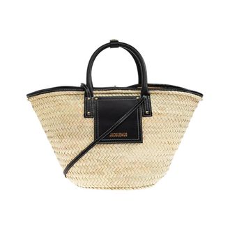 Jacquemus The Soli Basket - Dames - Handtassen - Beige - ONE Size - Leer - Tassen