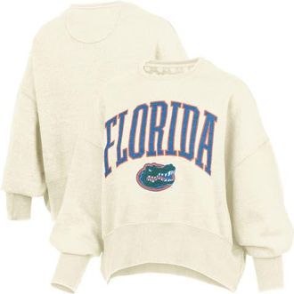 Pressbox Womens Pressbox Natural Florida Gators Oversized Waist-Length Crewneck Sweatshirt at Nordstrom, Size Xx-Large