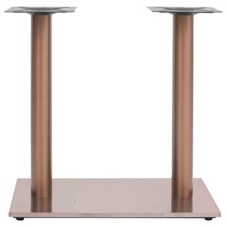 Berkfield Home Bistro Table Leg Brass 70x40x72 cm Stainless Steel in Copper | Size: 70 x 40 x 72 cm