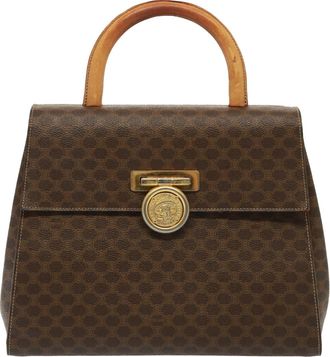 Celine Macadam Brown Canvas Handbag (Pre-Owned)