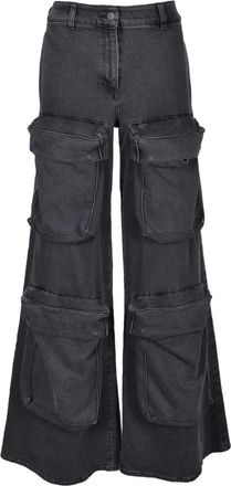 Giuseppe Di Morabito Broek - Dames - Loose Fit Jeans - Zwart - XS - Katoen - Jeans