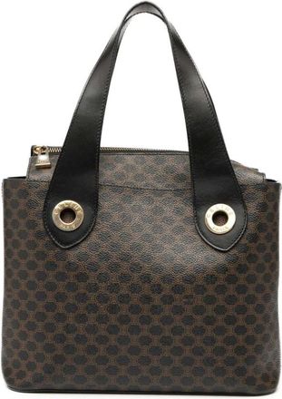 Celine Pre-owned Tote Bags, female, Brown, Size: ONE SIZE Pre-owned Printed Leather Tote Bag