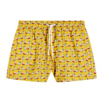 Sundek Badmode, Heren, Geel, XL, Zomer Gele Boardshorts