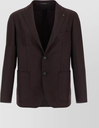 Tagliatore virgin wool micro squares blazer