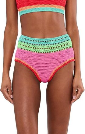 Beach Riot Karmen Bottom Womens Swimwear Aqua Haze Crochet : SM, Crochet/Nylon/Spandex