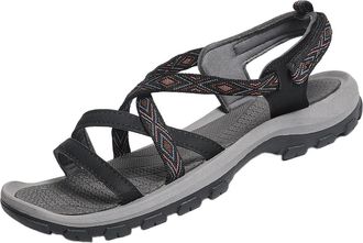 Generic Womens Walking Sandals Casual Open Toe Hiking Shoes Stylish Classic Breathable Non-Slip Comfortable Outdoor Sports Sandals Trekking Summer