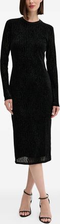 Joop Tebra tonal print dress - Black