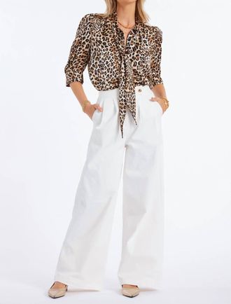 Bishop + Young Alessandro Wide Leg Pants In White