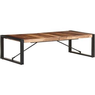vidaXL Mesa De Centro De Madera Maciza 140x70x40 Cm Vidaxl