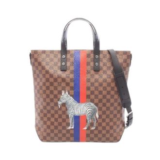 Louis Vuitton Pre-owned Atlas Tote Chapman Brothers Coated Canvas Tote Bag - Heren - Pre-owned - Bruin - Maat: ONE Size Leer