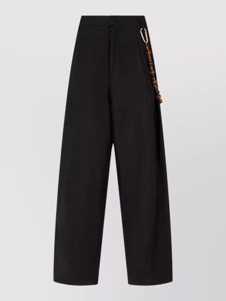 Darkpark wide leg high waist beaded trousers