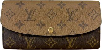 Louis Vuitton Brown Monogram Reverse Monogram Reverse Long Wallet (Bi-Fold) (Pre-Owned)