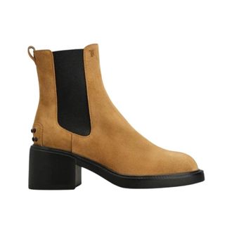 Tod's Tods, Heeled Boots, female, Brown, Size: 8 1/2 US Heeled Boots
