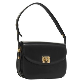 Bally Vintage Leather Leather Shoulder Bag Bag (Pre-Owned)