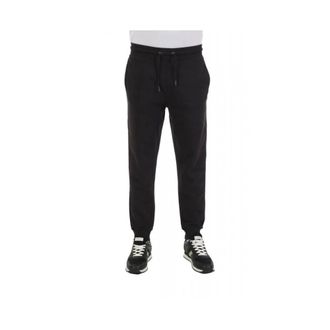 HUGO BOSS Broeken, Heren, Zwart, L, Katoen, Trainingsbroeken met elastiek