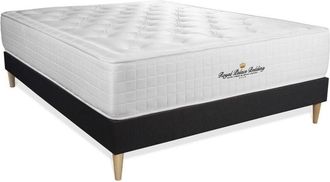 Royal Palace Bedding Royal Palace Bedding - Base Tapizada Negro + Colch&oacute;n Con Espuma Viscoel&aacute;stica 140 X 190