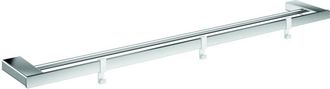 Emco Emco - Toallero doble loft, cromado, 3 ganchos extraíbles, 842 mm