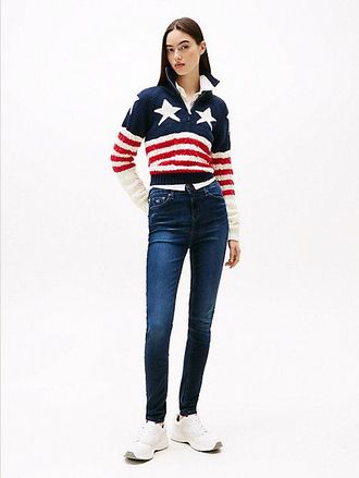 Tommy Hilfiger Vaqueros Nora ce&ntilde;idos de cintura media