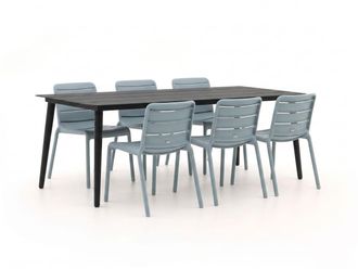 Forza Furniture Forza Narni/Sora 220cm dining tuinset 7-delig stapelbaar