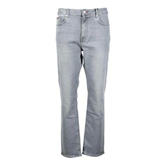 Tommy Hilfiger Heren, Jeans, Grijs, Maat: W31 Katoen