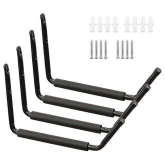 OEM Juego De 4 Soportes Para Kayak, Ganchos De Pared Resistentes Para Garaje, Para Canoa, Kayak