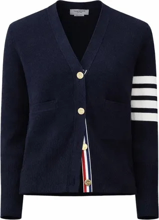 Thom Browne Strickjacke mit V-Ausschnitt