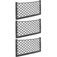 OEM Juego De 3 Redes De Almacenamiento Para Coche - 36 X 18 Cm - Alta Elasticidad, Red De Almacenamiento Para Equipaje, Revistas - T4 T5 T6 - Para Furgone