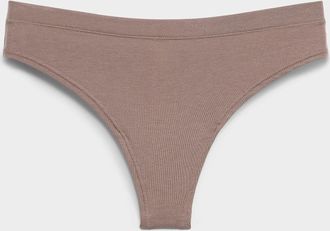 Miiyu Womens Solid essential thong Organic cotton and TENCEL TM modal