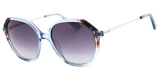 Anne Klein AK7075 400 Womens Sunglasses Blue Size 55