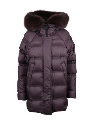 Peuterey Peuterey Takan MQ Down Jacket with Fur Trim and Quilted Design