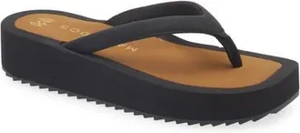Malvados Roan Thong Platform Flip Flop in Noir at Nordstrom, Size 10