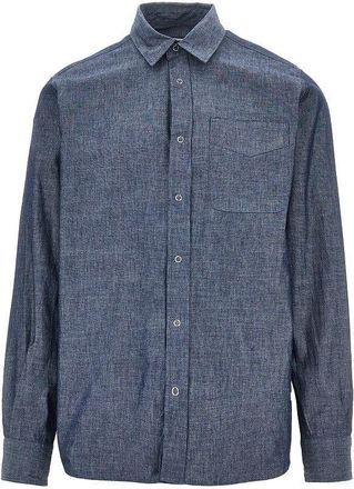 For&eacute;t Maple chambray denim shirt Man S