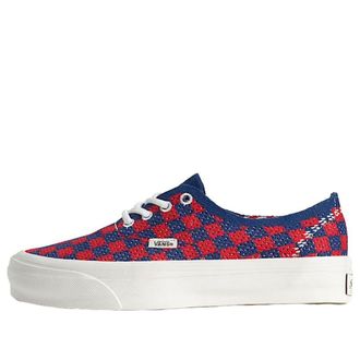 Vans Premium Authentic Checkerboard Red Blue VN000EJCRDB