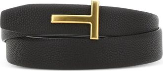 Tom Ford Cintura con fibbia a T - Nero