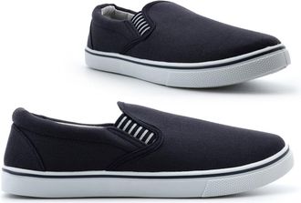 Generic Mens Slip On Shoes Size 13 Casual Shoes Size 9 Mens Canvas Shoe Extra Large Trainers Casual Shoe Slip On Trainer Extra Large Trainer Sizes 7-13 Navy 1