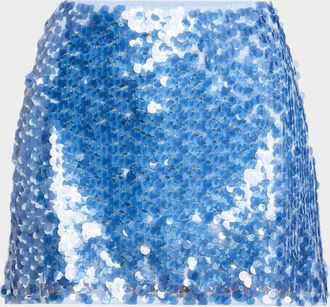 Toccin Maris Sequined Mini Skirt