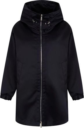 Moorer Blanka Lange Jas - Dames - Parka Jassen - Zwart - XS - Polyester - Jassen