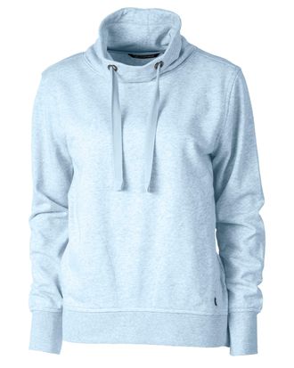 Cutter & Buck Saturday Cotton Blend Womens Funnel Neck Sweatshirt