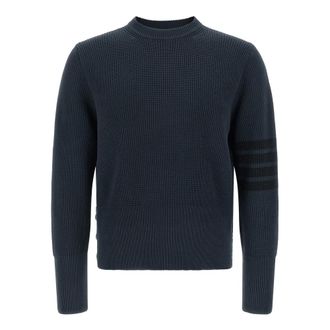 Thom Browne Heren, Truien, Blauw, Maat: XL Katoen