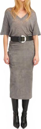 SPRWMN Tube Skirt In Castle Grey