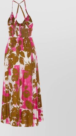 Liu Jo floral halter neck midi dress